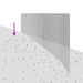 Gazonrand 100 x 45 cm Staal Zilverkleurig