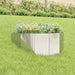 Gazonrand 100 x 45 cm Staal Zilverkleurig