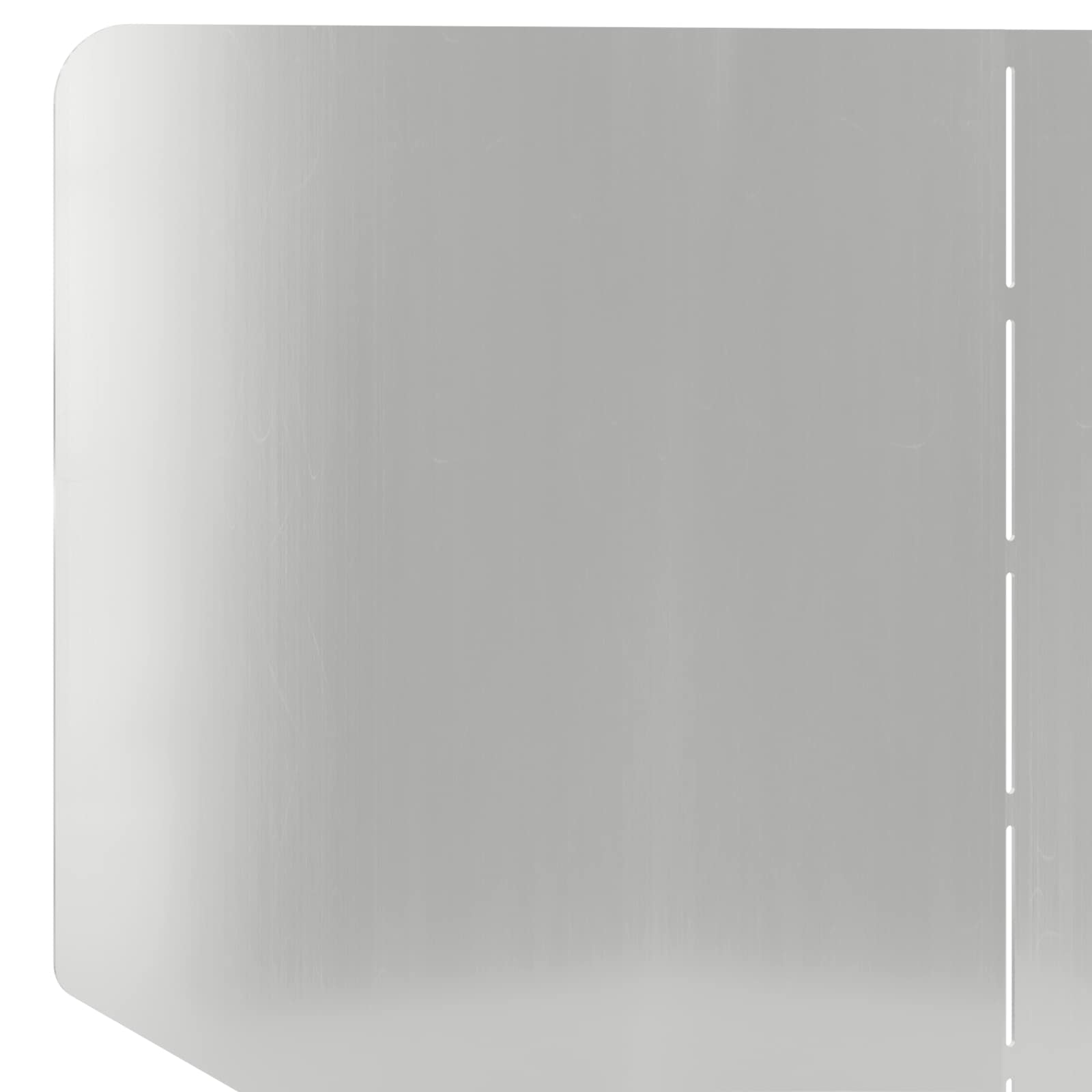 Gazonrand 4 st 100 x 45 cm Staal Zilverkleurig