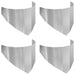 Gazonrand 4 st 100 x 45 cm Staal Zilverkleurig