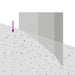 Gazonrand 4 st 100 x 45 cm Staal Zilverkleurig