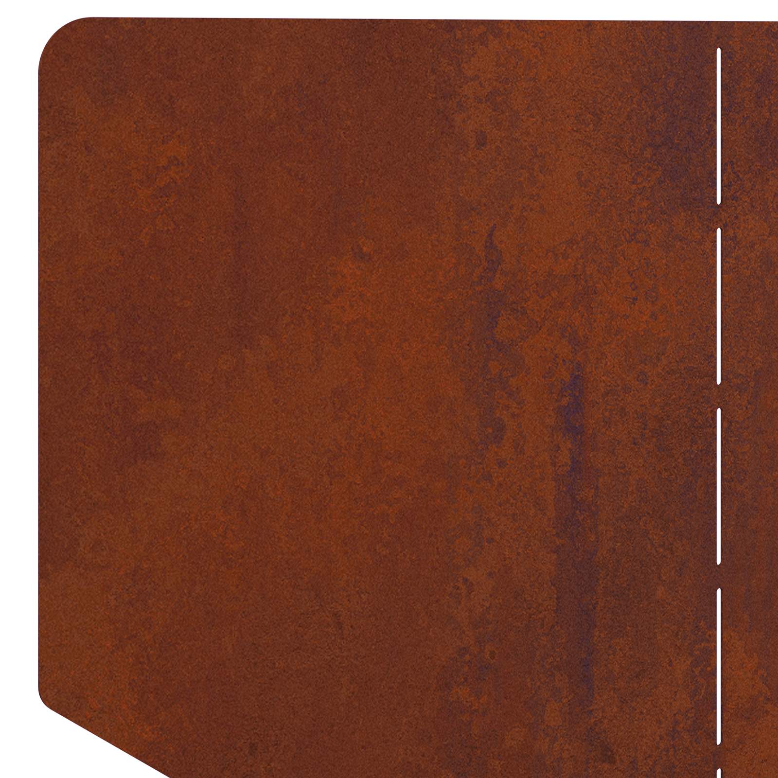 Gazonrand 100 x 45 cm Staal Roestig