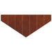 Gazonrand 100 x 45 cm Staal Roestig