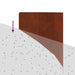 Gazonrand 100 x 45 cm Staal Roestig