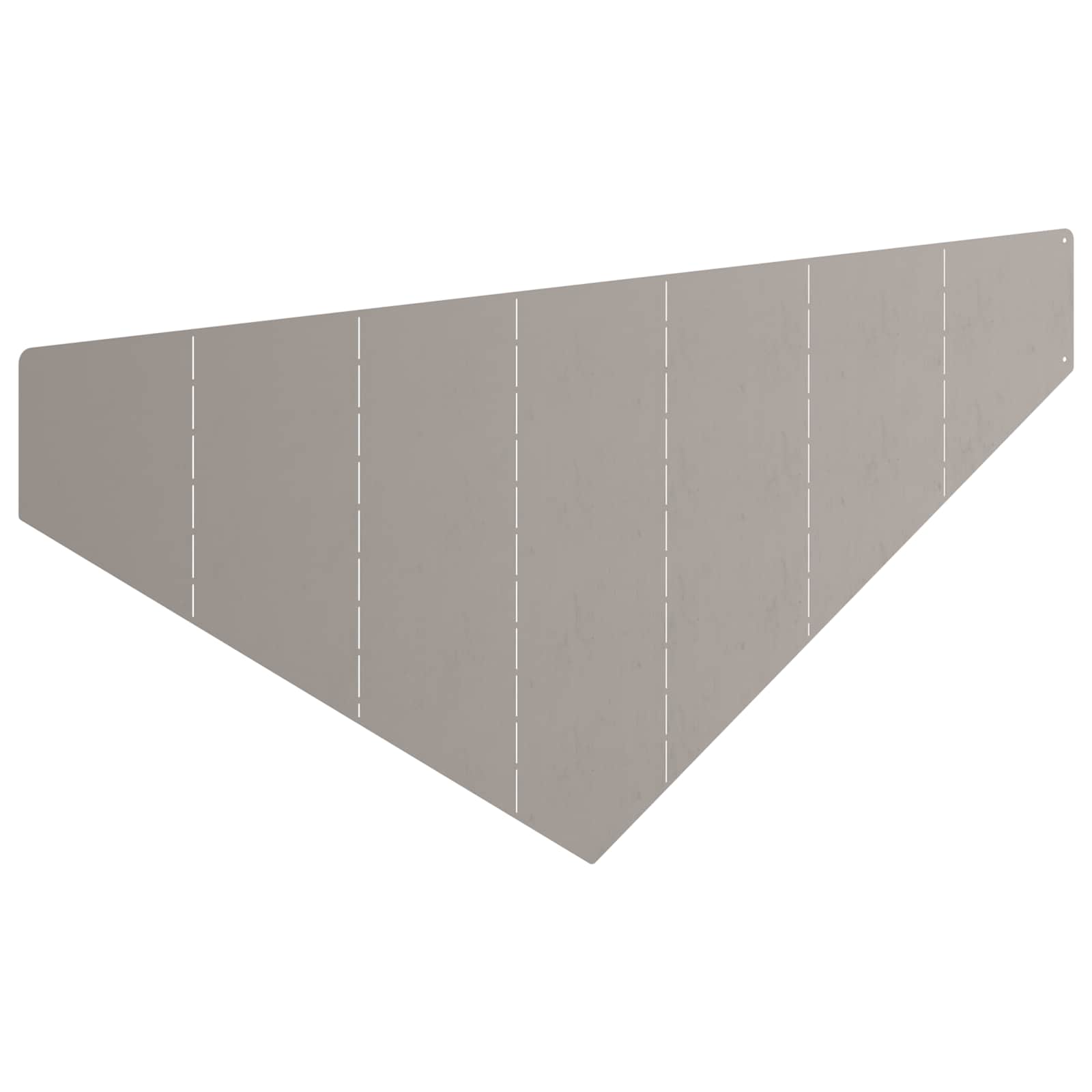 Gazonrand 4 st 100 x 45 cm Staal Roestig