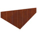 Gazonrand 4 st 100 x 45 cm Staal Roestig