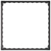 Gazonrand 4 st 60 x 60 x 20 cm Staal Zwart