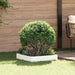 Gazonrand 60 x 60 x 20 cm Staal Wit