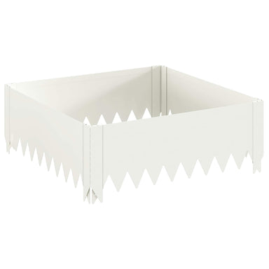 Gazonrand 60 x 60 x 20 cm Staal Wit