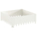 Gazonrand 60 x 60 x 20 cm Staal Wit