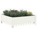 Gazonrand 60 x 60 x 20 cm Staal Wit