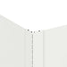 Gazonrand 4 st 60 x 60 x 20 cm Staal Wit