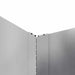 Gazonrand 4 st 60 x 60 x 20 cm Staal Zilverkleurig