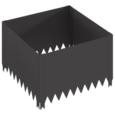 Gazonrand 60 x 60 x 35 cm Staal Zwart