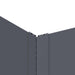 Gazonrand 4 st 60 x 60 x 35 cm Staal Antracietkleurig