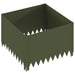 Gazonrand 60 x 60 x 35 cm Staal Olijfgroen
