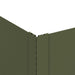 Gazonrand 4 st 60 x 60 x 35 cm Staal Olijfgroen