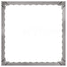 Gazonrand 4 st 60 x 60 x 35 cm Staal Zilverkleurig