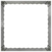 Gazonrand 4 st 60 x 60 x 35 cm Staal Zilverkleurig