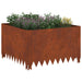 Gazonrand 60 x 60 x 35 cm Staal Roestig