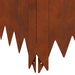 Gazonrand 4 st 60 x 60 x 35 cm Staal Roestig