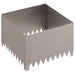 Gazonrand 4 st 60 x 60 x 35 cm Staal Roestig
