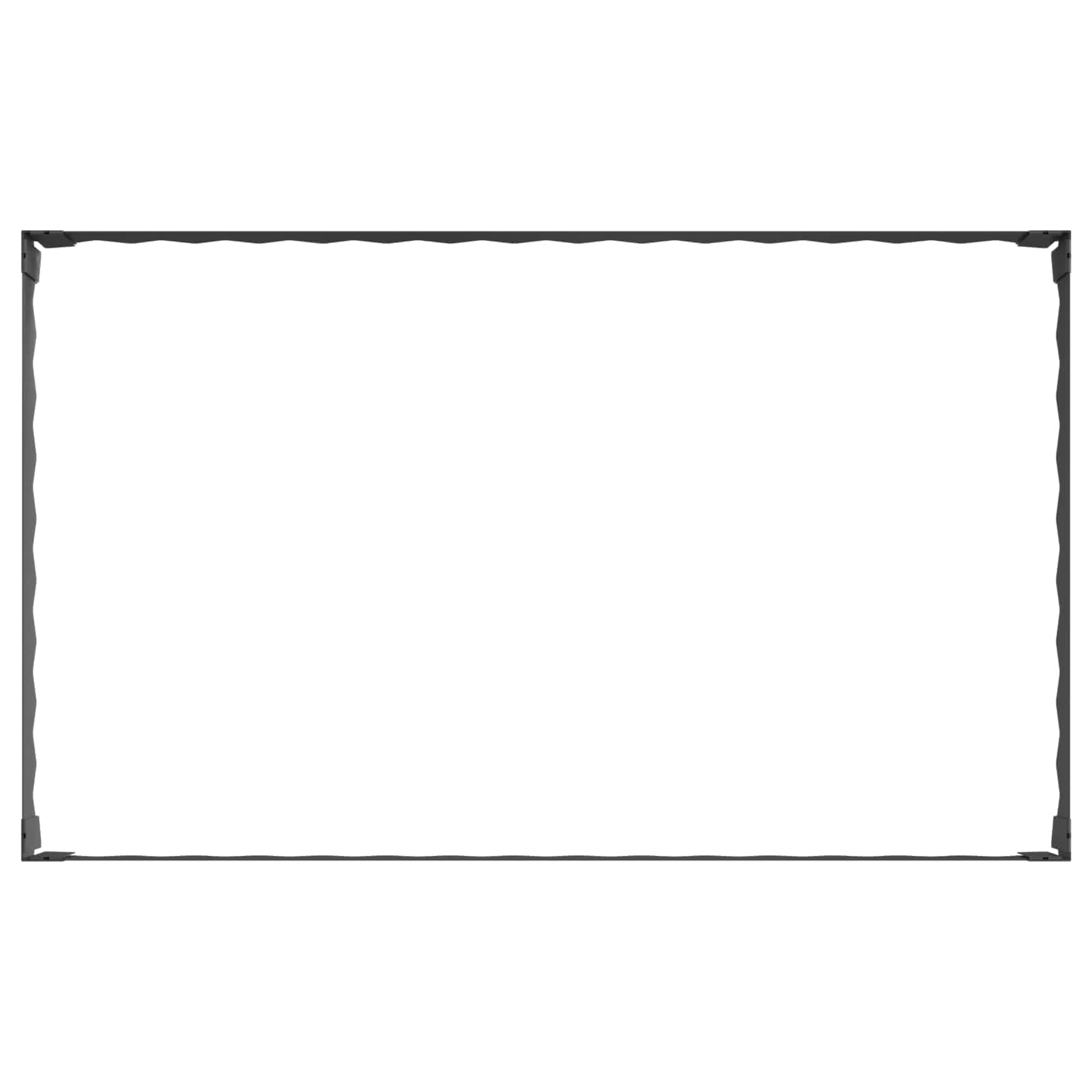 Gazonrand 100 x 60 x 20 cm Staal Zwart