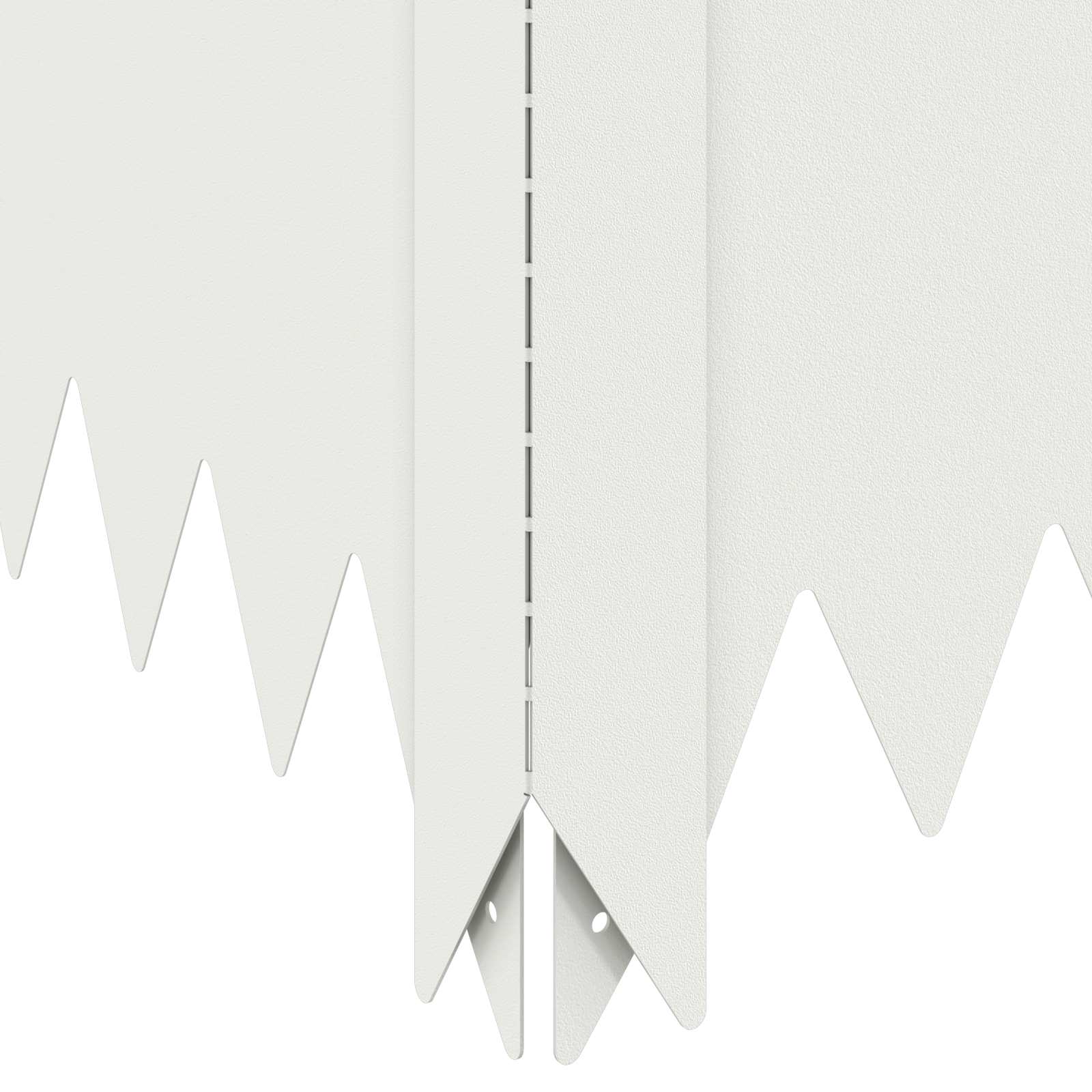 Gazonrand 100 x 60 x 20 cm Staal Wit