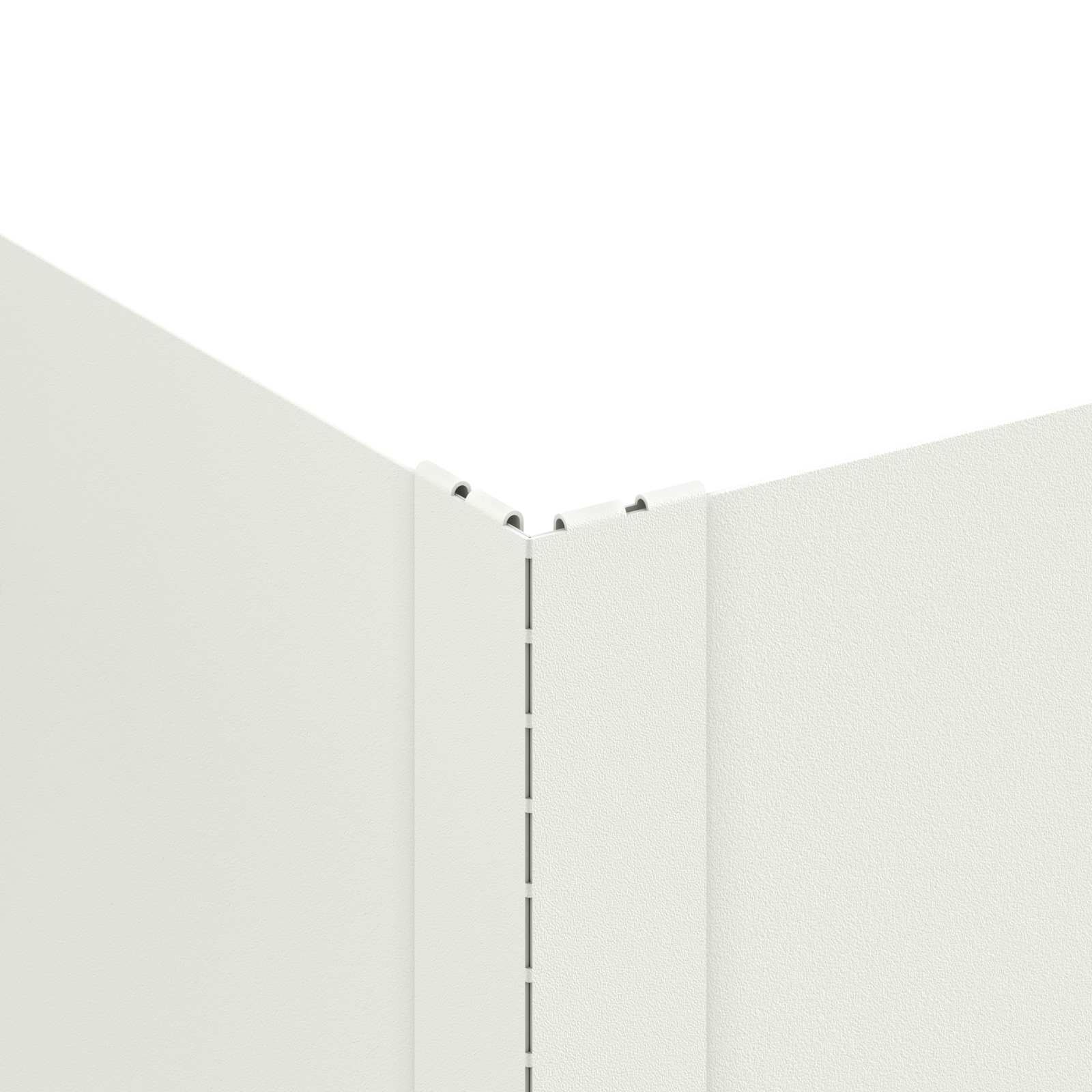 Gazonrand 4 st 100 x 60 x 20 cm Staal Wit