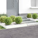 Gazonrand 4 st 100 x 60 x 20 cm Staal Wit