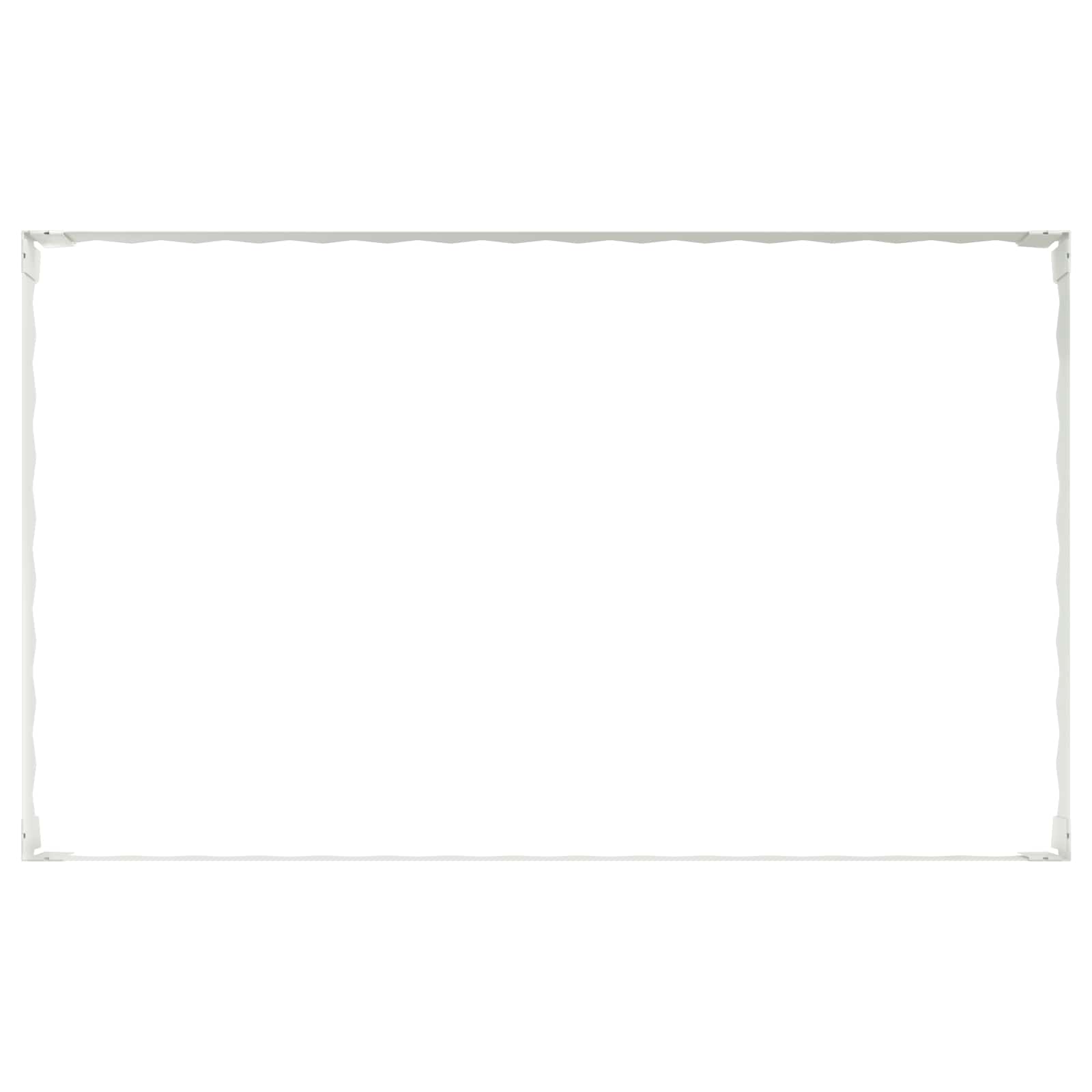 Gazonrand 4 st 100 x 60 x 20 cm Staal Wit
