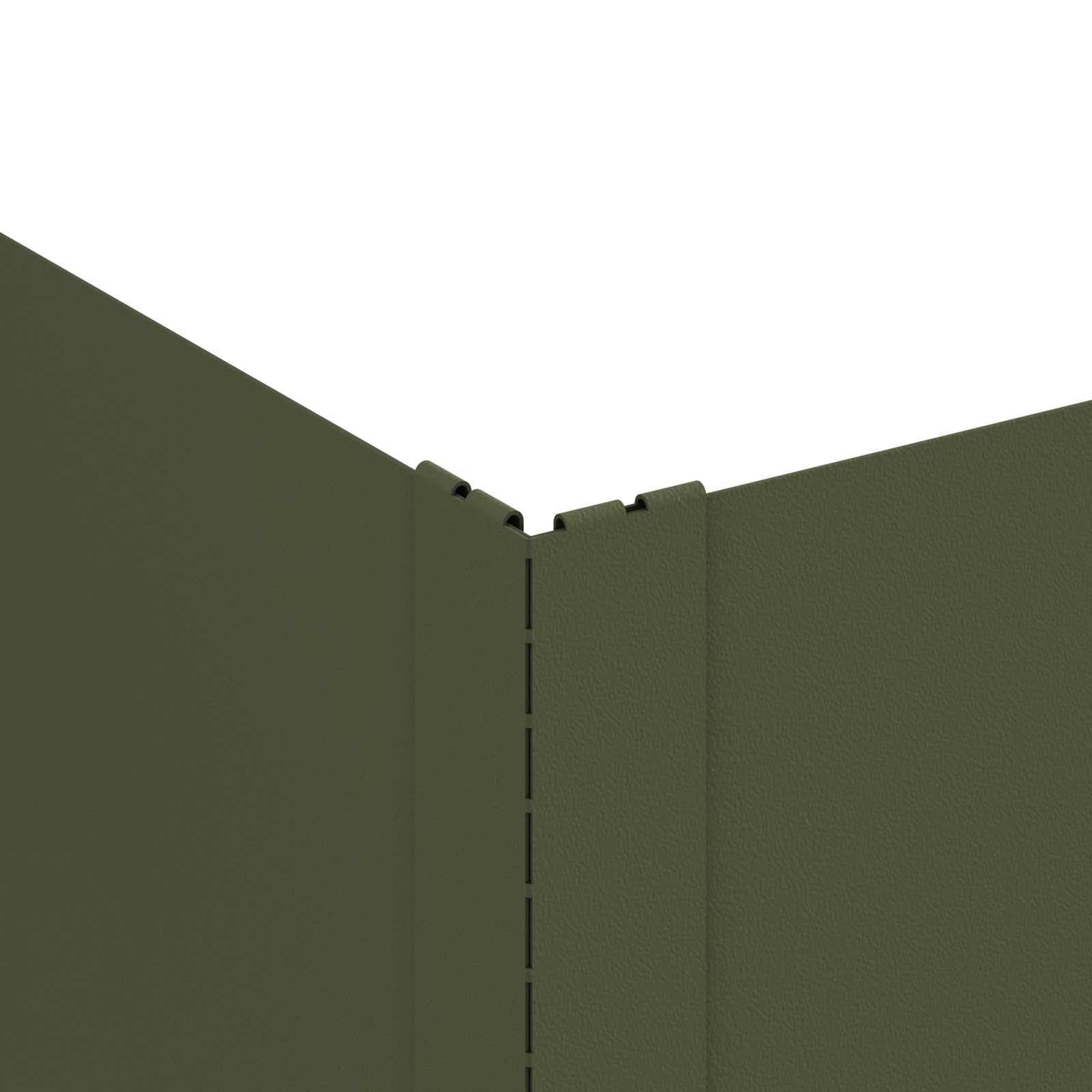 Gazonrand 100 x 60 x 20 cm Staal Olijfgroen