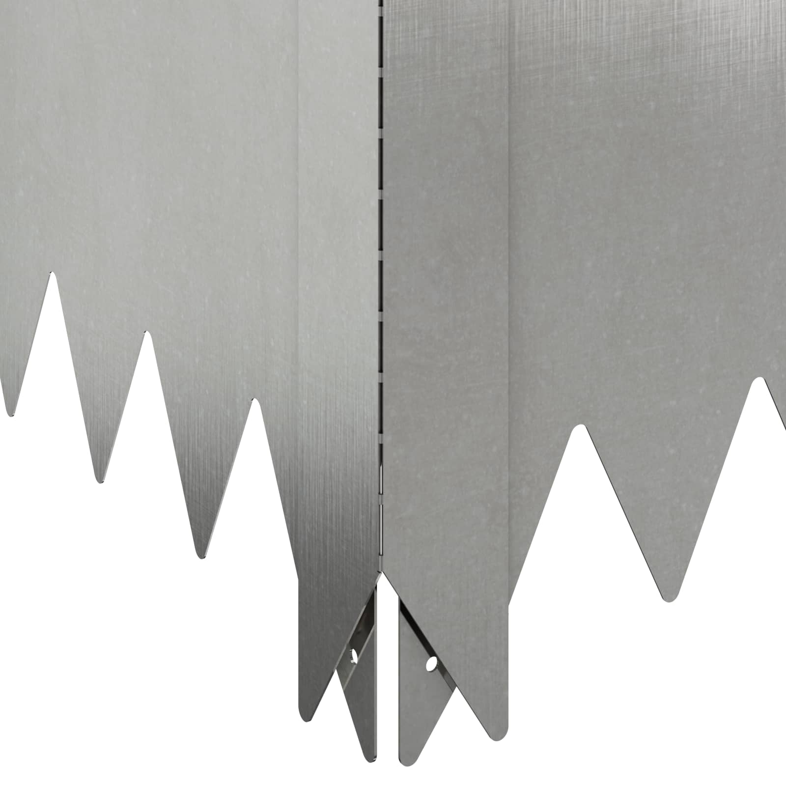 Gazonrand 100 x 60 x 20 cm Staal Zilverkleurig