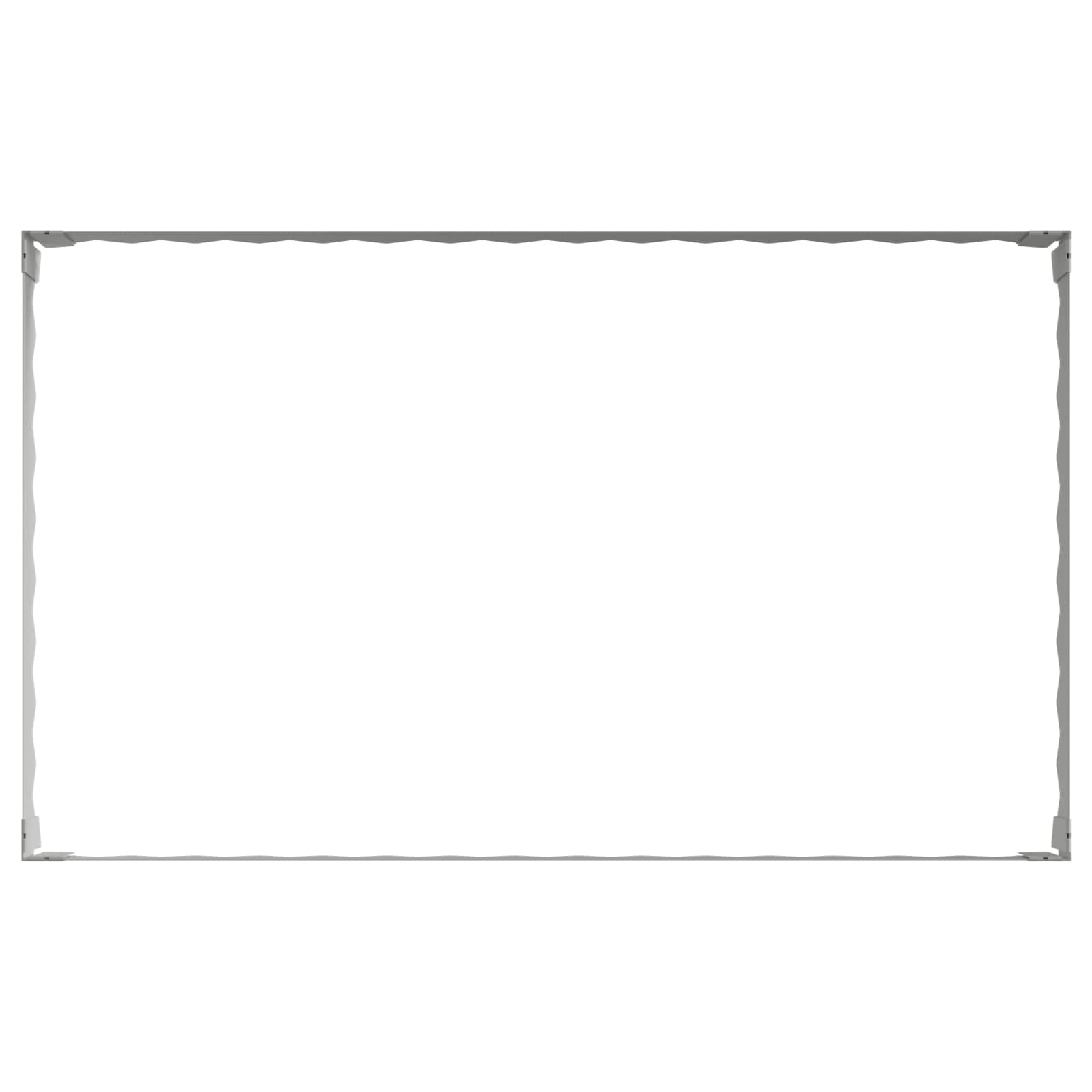 Gazonrand 100 x 60 x 20 cm Staal Zilverkleurig