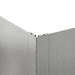 Gazonrand 4 st 100 x 60 x 20 cm Staal Zilverkleurig