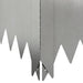 Gazonrand 4 st 100 x 60 x 20 cm Staal Zilverkleurig