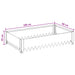 Gazonrand 4 st 100 x 60 x 20 cm Staal Zilverkleurig