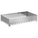 Gazonrand 100 x 60 x 20 cm Staal Zilverkleurig