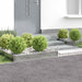 Gazonrand 4 st 100 x 60 x 20 cm Staal Zilverkleurig