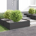 Gazonrand 4 st 100 x 60 x 35 cm Staal Zwart