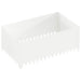 Gazonrand 4 st 100 x 60 x 35 cm Staal Wit