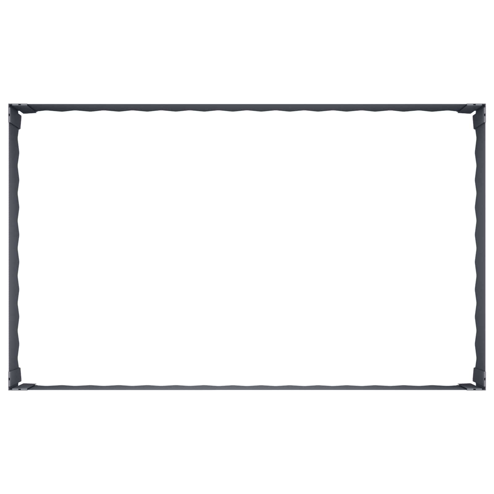 Gazonrand 100 x 60 x 35 cm Staal Antracietkleurig