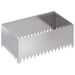 Gazonrand 4 st 100 x 60 x 35 cm Staal Zilverkleurig