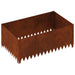 Gazonrand 100 x 60 x 35 cm Staal Roestig