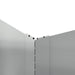 Gazonrand 100 x 100 x 20 cm Staal Zilverkleurig