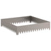 Gazonrand 100 x 100 x 20 cm Staal Roestig