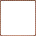 Gazonrand 100 x 100 x 20 cm Staal Roestig