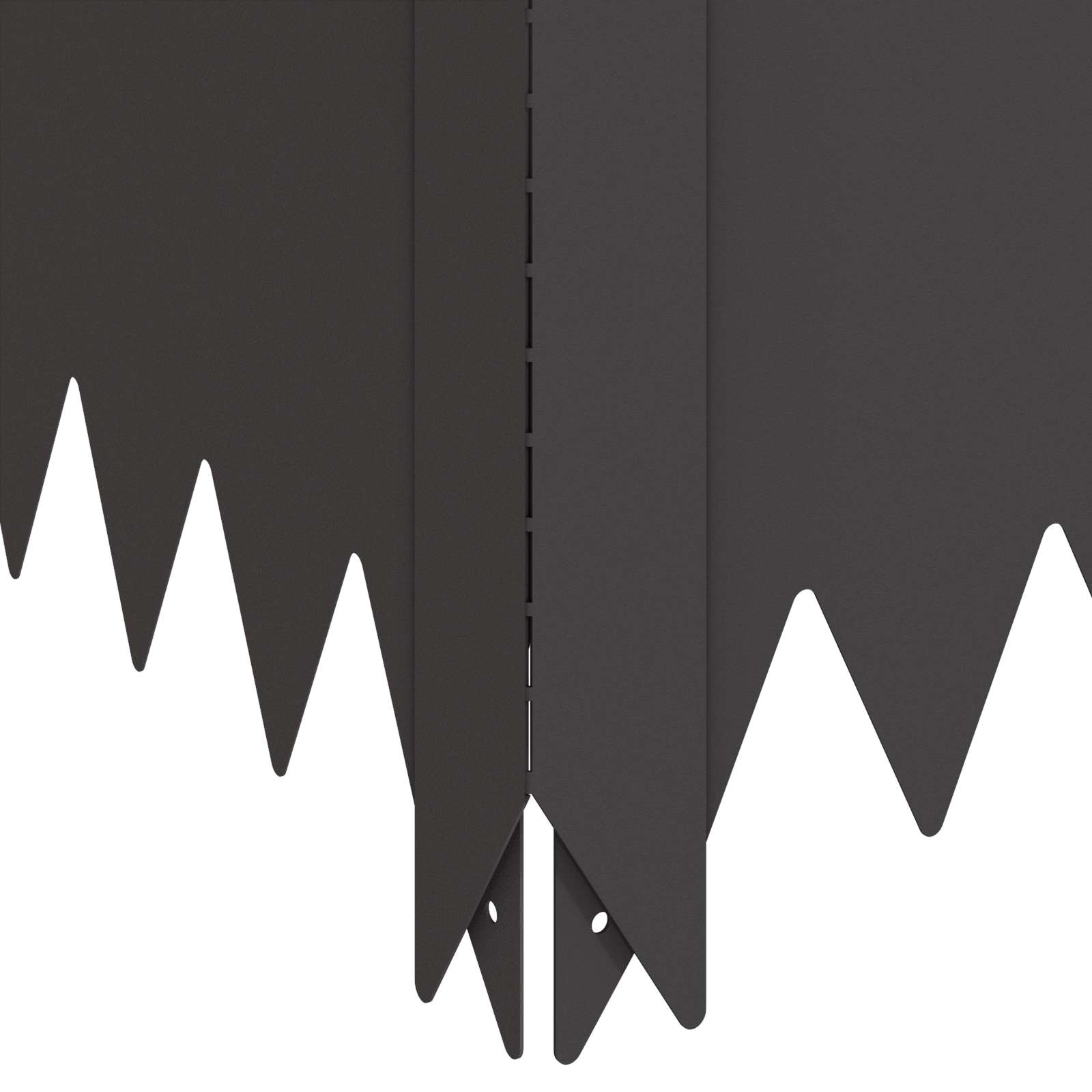 Gazonrand 100 x 100 x 35 cm Staal Zwart