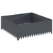 Gazonrand 100 x 100 x 35 cm Staal Antracietkleurig