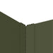 Gazonrand 4 st 100 x 100 x 35 cm Staal Olijfgroen